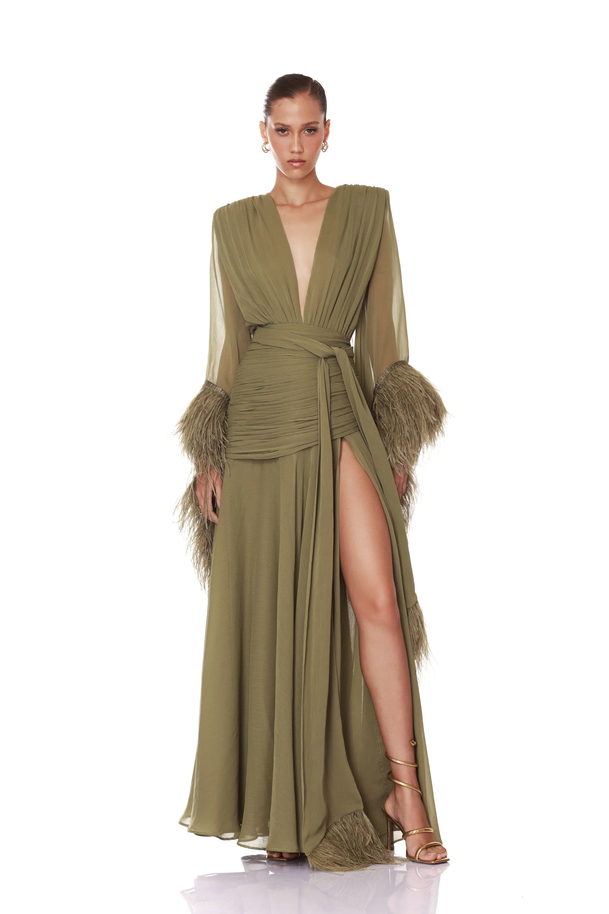 Geisha Sage Maxi Dress